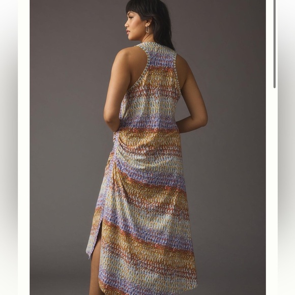 ANTHROPOLOGIE Daily Practice Purple Motiff Treasure Dress size small - Picture 9 of 16